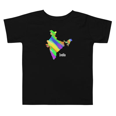 MULTICOLOR INDIA MAP TODDLER T-SHIRT