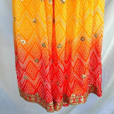 Amara - Sunrise Sparkle Palazzo Suit for Girls