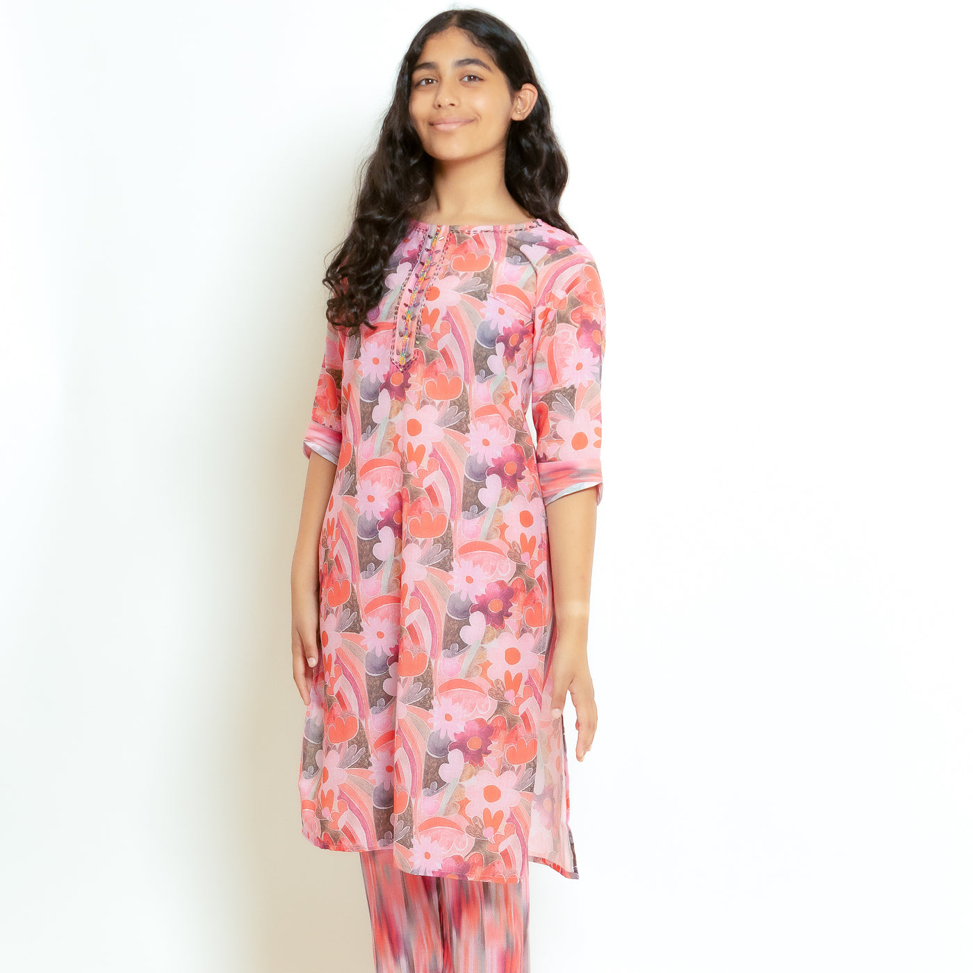 Amayra - Pink Soft Cotton Kurti Set