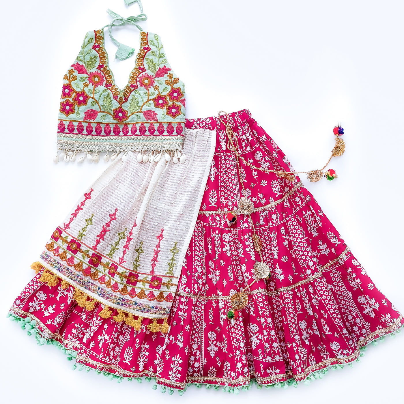 Ayesha - Colorful Rani Girls Ghagra Choli