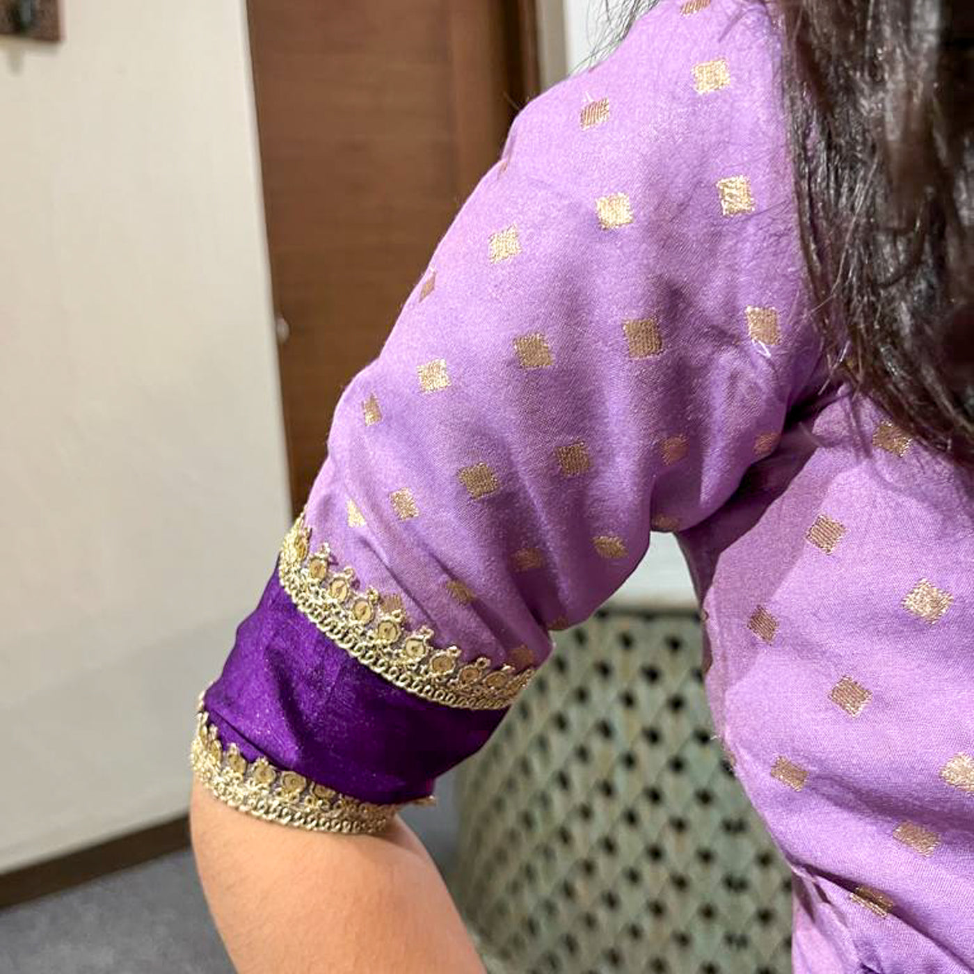 DEVI - Girls Purple Lehenga Choli for Navratri