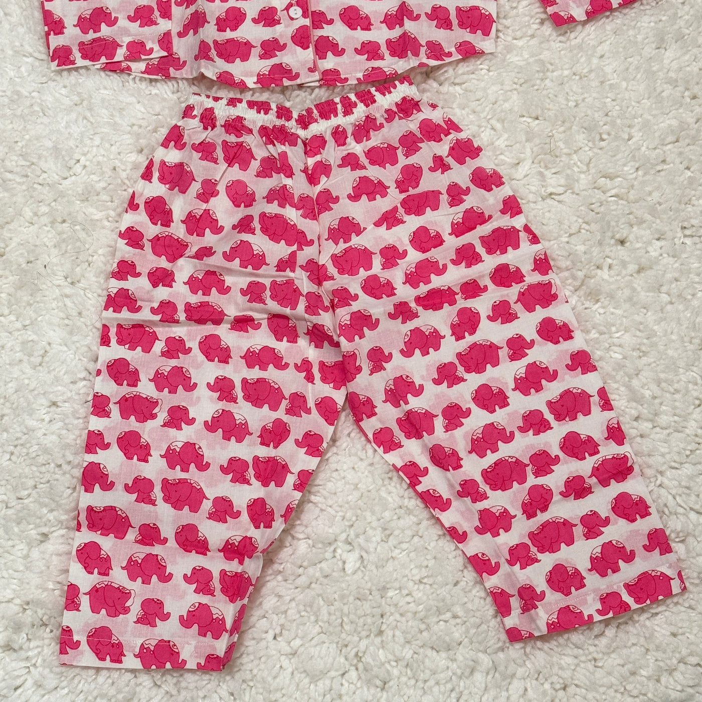 PINK ELLIE - Pink Elephant Cotton Pajama Set