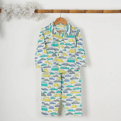 GADI - Car Print Cotton Pajama Set