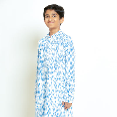 Kabir - Blue Striped Kurta