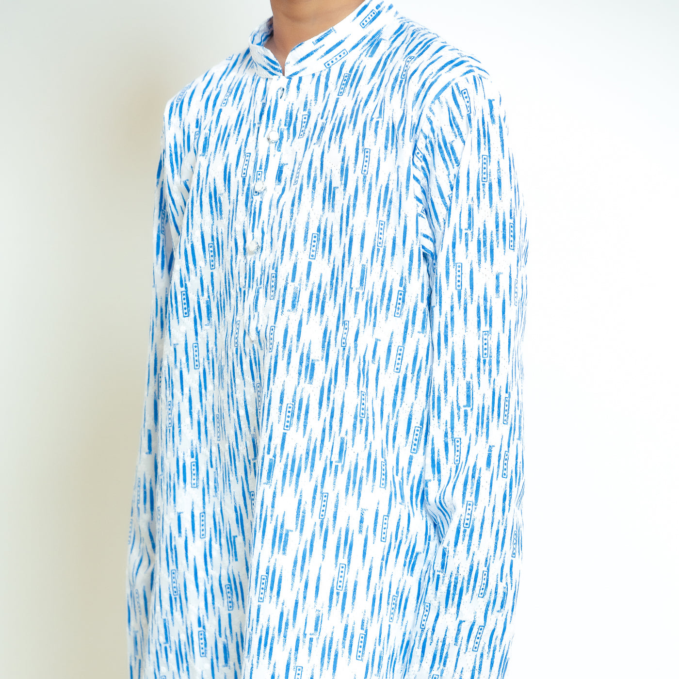 Kabir - Blue Striped Kurta