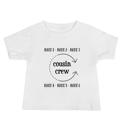 PERSONALIZED COUSIN CREW BABY T-SHIRT