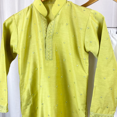 SOHAM - Chartreuse Green Kurta Pajama