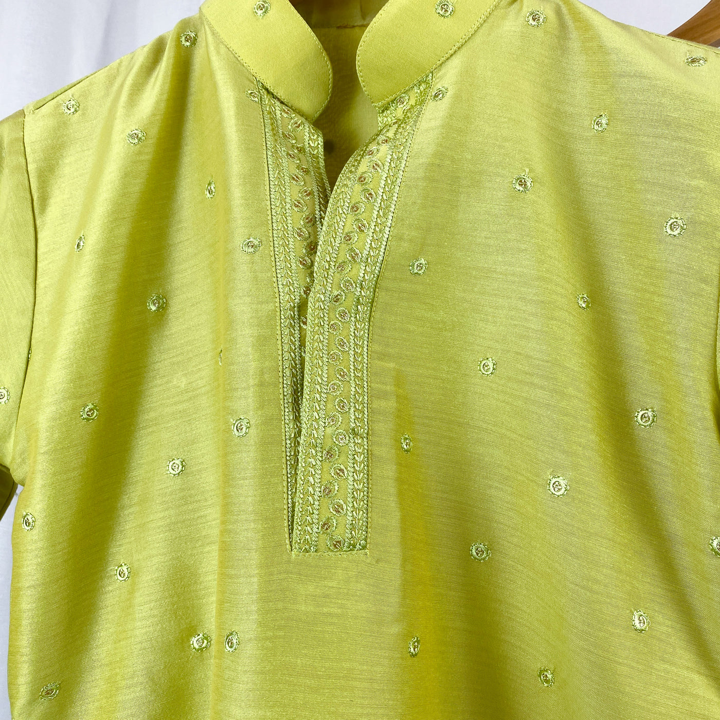SOHAM - Chartreuse Green Kurta Pajama