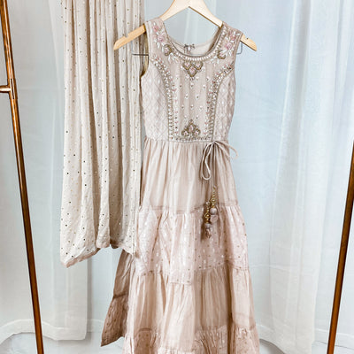 URMI - Soft Almond Beige Gown