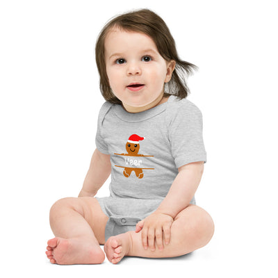PERSONALIZED NAME GINGERBREAD COOKIE BABY ONESIE
