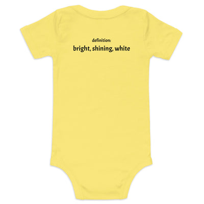 PERSONALIZED NAME AND MEANING BABY ONESIE