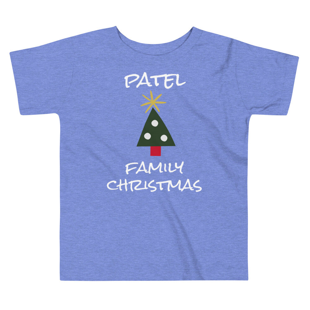 PERSONALIZED FAMILY NAME CHRISTMAS TODDLER T-SHIRT
