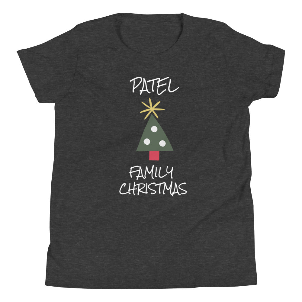 PERSONALIZED FAMILY NAME CHRISTMAS YOUTH T-SHIRT
