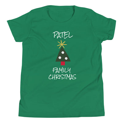 PERSONALIZED FAMILY NAME CHRISTMAS YOUTH T-SHIRT